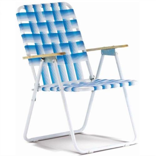 SILLON AIMARETTI PLEGABLE BLANCO Y CELESTE