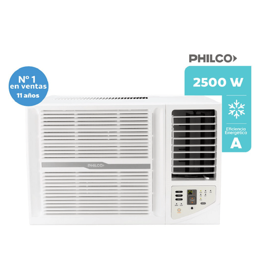 AIRE ACONDICIONADO VENTANA PHILCO PHW25CA3AN FRIO SOLO 2150