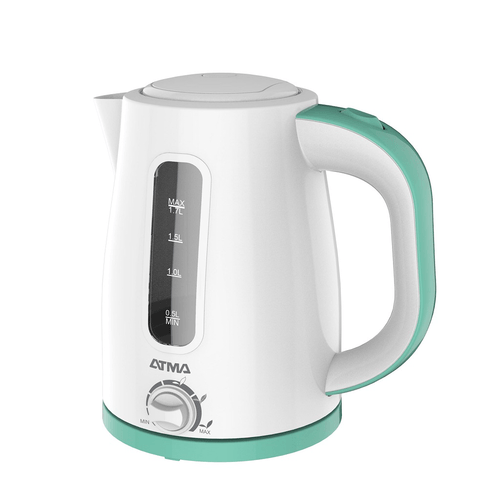 PAVA ELECTRICA ATMA PE1821AP BLANCO CON DETALLES CELESTE