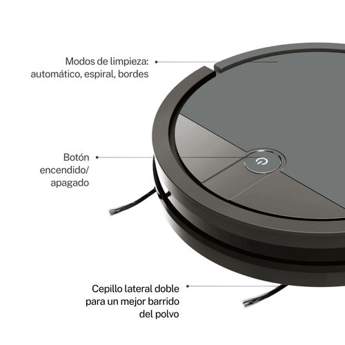 ASPIRADORA ROBOT SMART-TEK AVA MINI II NEGRO