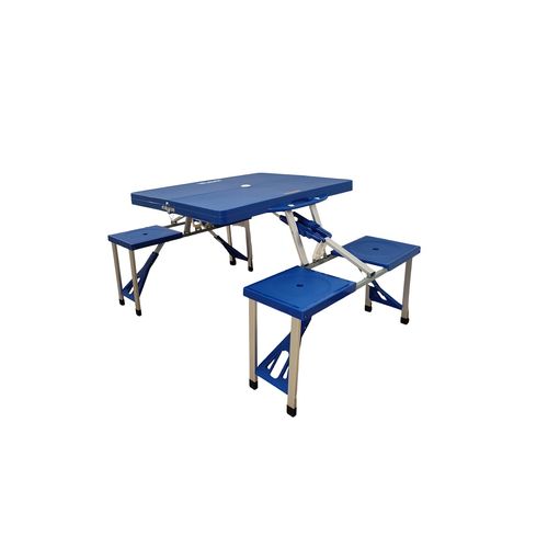 MESA PLEGABLE CON BANCOS RAVE 114640002 AZUL