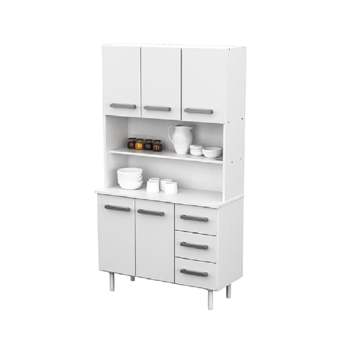 APARADOR DE COCINA ELDO OMAR MOSCONI 10104  BLANCO 170x90x39.