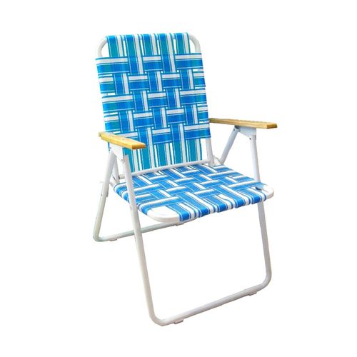 REPOSERA AIMARETTI PLEGABLE 5 POSIC. BLANCO Y AZUL