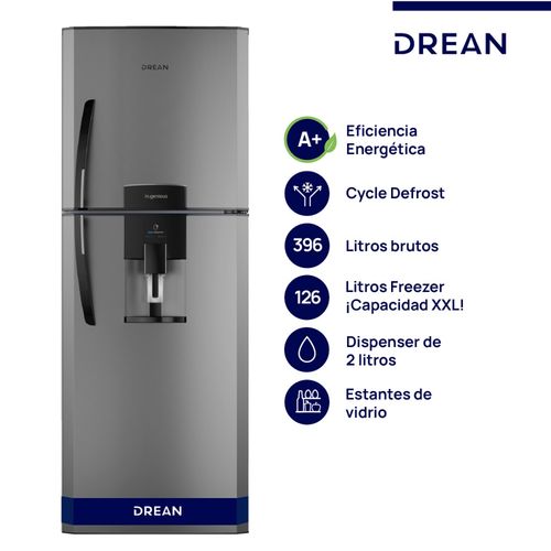 HELADERA CICLICA DREAN HDR400F41E ACERO