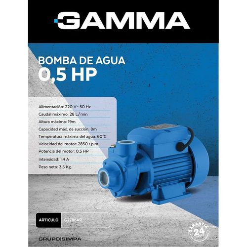 BOMBA PERIFERICA GAMMA G2786AR